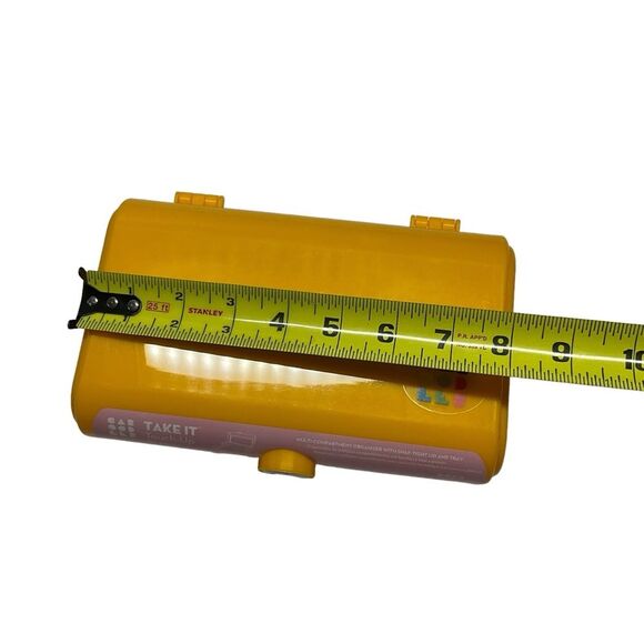 Caboodles Yellow Retro Take It Touch-Up Makeup Tote - Picture 9 of 10